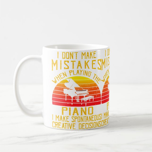 Taza De Café No Cometo Errores Cuando Toco El Piano (Izquierda)