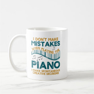 Taza De Café No Cometo Errores Cuando Toco el Piano