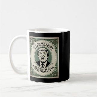 Taza De Café “no confíes en Nadie” - Parodia del Billete de Tru