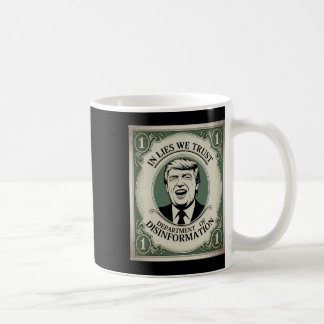 Taza De Café “no confíes en Nadie” - Trump Nknote Parodia _1 