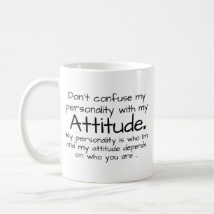 Taza De Café No confundan actitud personal Humor Novedad