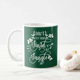 Taza De Café no consigas tu mejillón en un navidad enmarañado