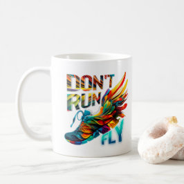 Taza De Café No corras, Fly | Zapato de Neon Running