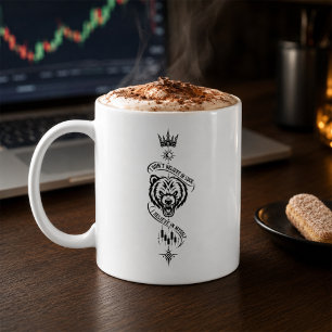 Taza De Café No Creo en la Suerte Diseño de Símbolo de Trader d