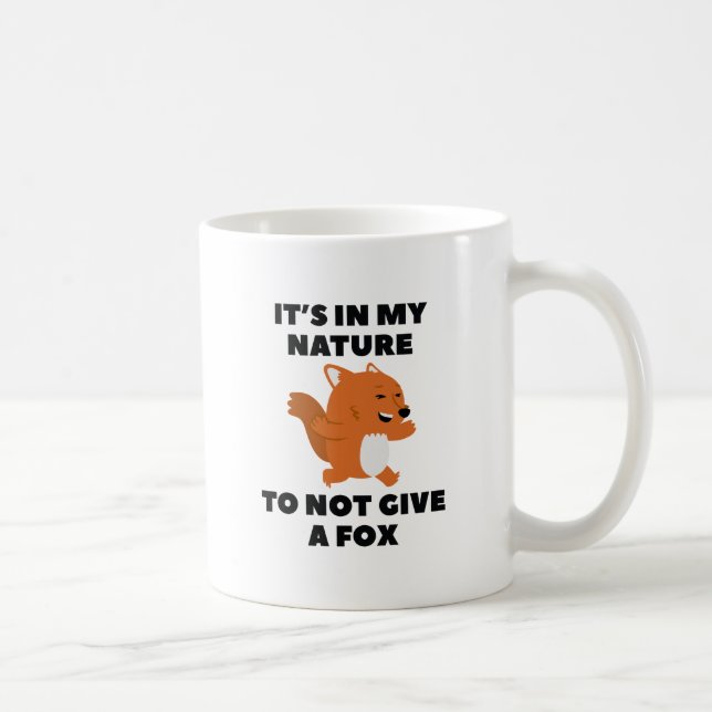 Taza De Café No Dar Un Zorro (Derecha)
