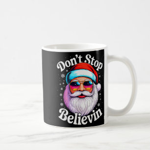 Taza De Café No Dejes de Creer Santa Pijamas Divertidos de Navi