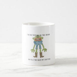TAZA de CAFÉ NO DERECHA 6D [BLANCA]