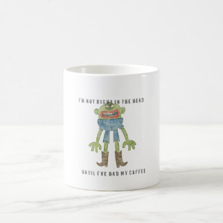 TAZA de CAFÉ NO DERECHA 6D [BLANCA]