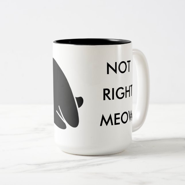 Taza de café no derecha del maullido (Anverso derecho)