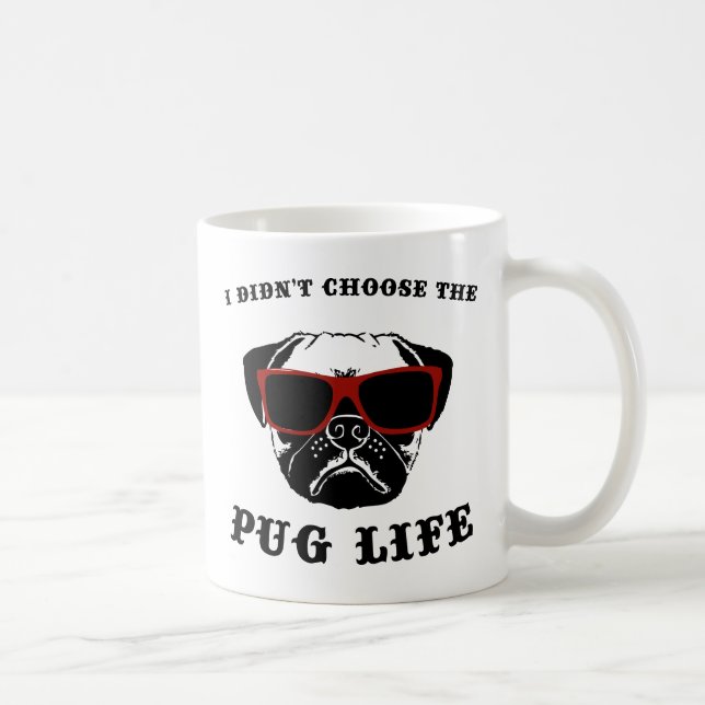 Taza De Café No elegí el perro de Guay de la vida del barro (Derecha)