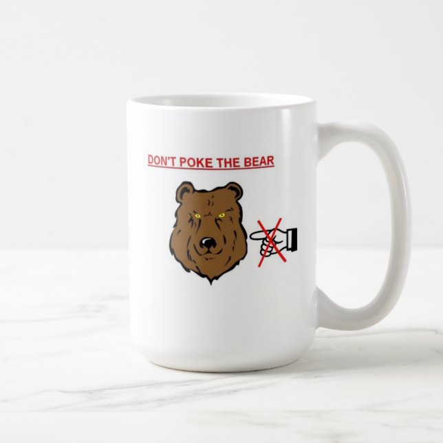 Taza De Café No empuje el oso (Derecha)