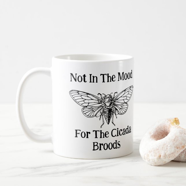 Taza De Café No En El Ánimo De La Cicada (Con donut)