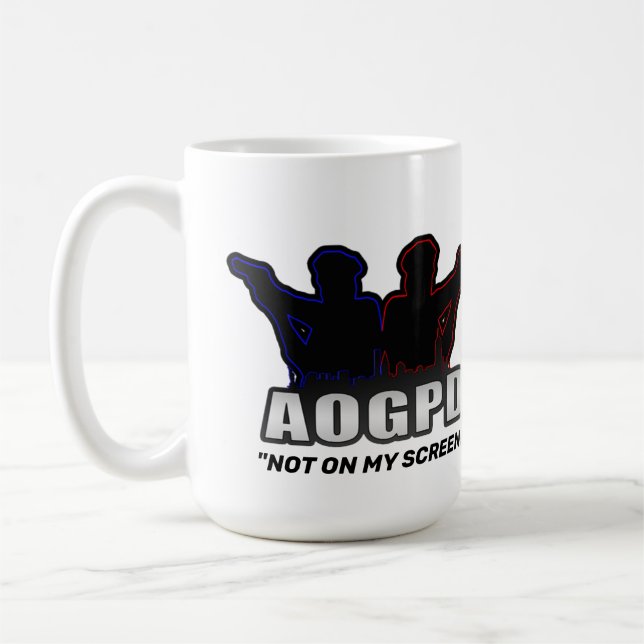 TAZA DE CAFÉ "NO EN MI MUG DE PANTALLA" (Izquierda)