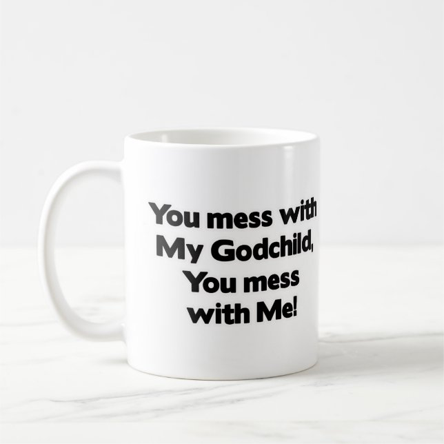 Taza De Café No ensucie con mi ahijado (Izquierda)
