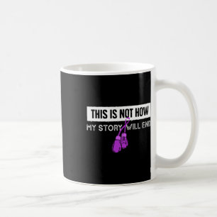 Taza De Café No es como terminará mi historia Purple Ribbon Box