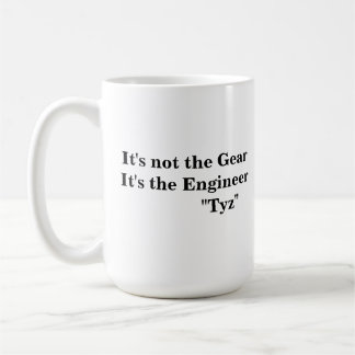Taza De Café No es el engranaje, él es el ingeniero
