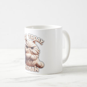 Taza De Café No es el gato humano gruñón gracioso café Mug