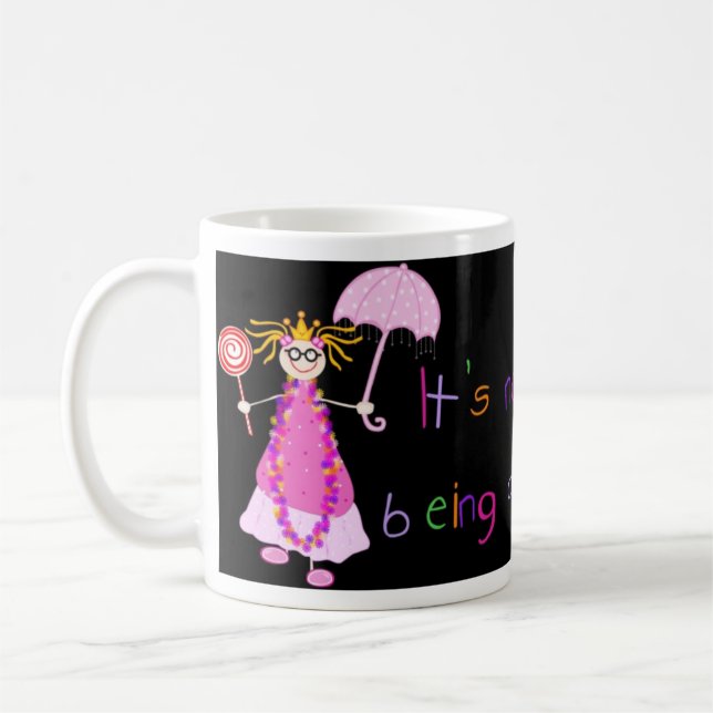 Taza De Café No es el ser fácil princesa Mug (Izquierda)