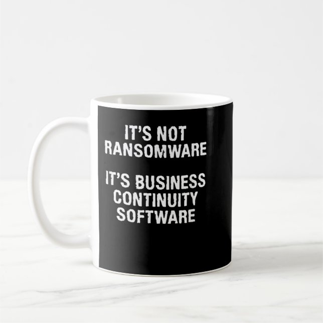Taza De Café No es raro que Ransomware Infosec hackee seguridad (Izquierda)
