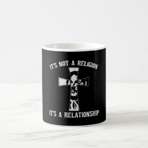 Taza De Café No es religión, es una relación Jesús Cristiano