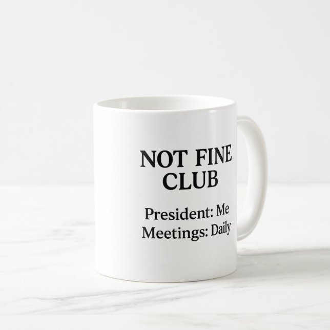 Taza De Café No es un buen club - Café Mug (Anverso derecho)