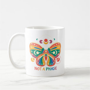 Taza De Café No es una fase - Orgullo mariposa colorido LGBTQ
