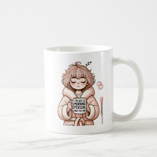 Taza De Café No es una persona matutina - Chica quisquilloso co (Derecha)
