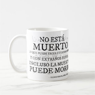 Taza De Café «No está muerto…» – El verso del Necronomicón