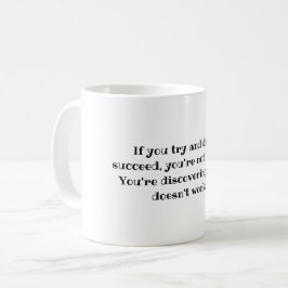 Taza De Café No estás fallando, cita de descubrimiento motivaci
