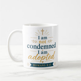 Taza De Café No Estoy Condenado Estoy Adoptado Verdad Bíblica