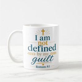 Taza De Café No Estoy Definido Por Mi Culpa Cita de Verdad Bíbl