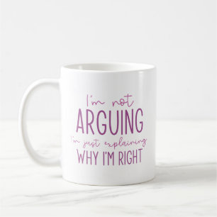 Taza De Café No estoy discutiendo