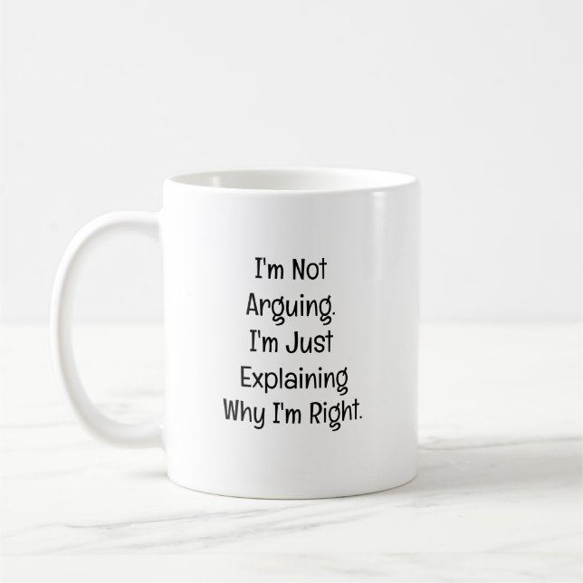 Taza De Café No estoy discutiendo. Estoy explicando (Izquierda)