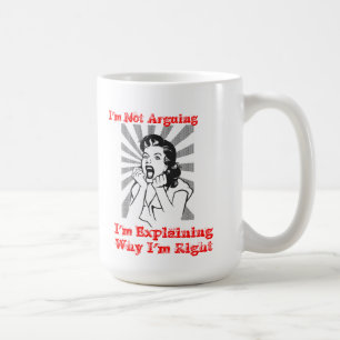 Taza De Café No estoy discutiendo - estoy explicando porqué