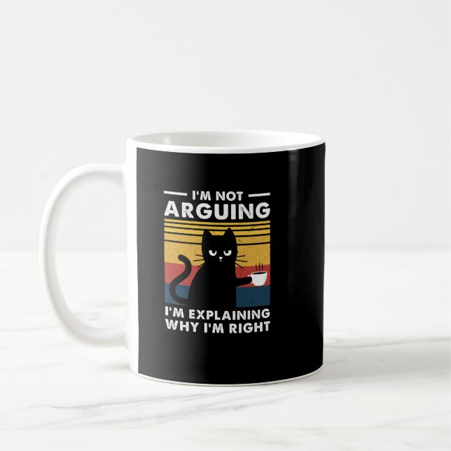 Taza De Café No estoy discutiendo sólo estoy explicando por qué (Izquierda)