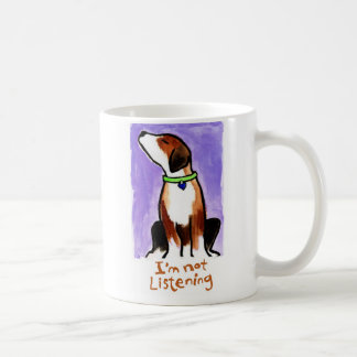 Taza De Café No estoy escuchando (el perrito)