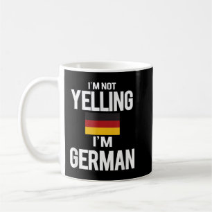 Taza De Café No estoy gritando soy alemán