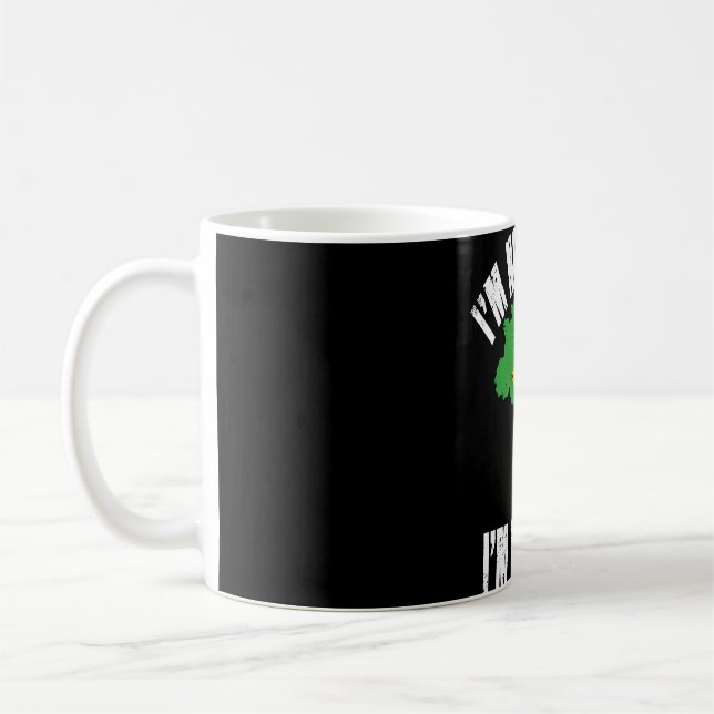 Taza De Café No estoy gritando soy brasileño retro angustiado (Izquierda)