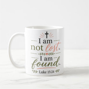 Taza De Café No Estoy Perdido Estoy Encontrado Versículo Bíblic