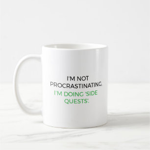 Taza De Café No estoy procrastinando, estoy haciendo 'misiones