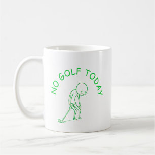 Taza De Café No Golf Hoy   Regalo de Humor para Amantes del Gol