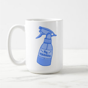 Taza De Café No, Gracias. Botella de Spray Humor Sassy