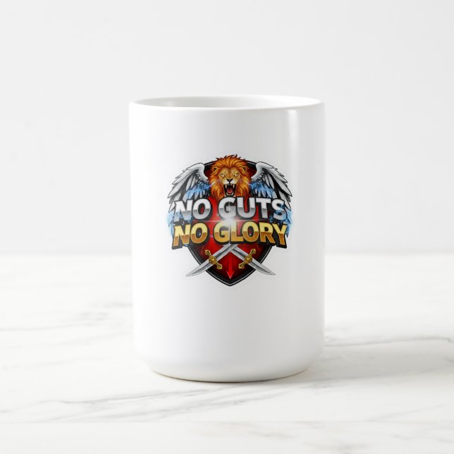 Taza De Café No Guts, No Glory: Motivational & Success Mindset (Centro)