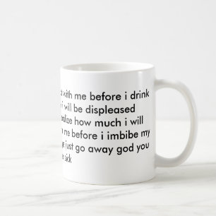 Taza De Café No hable conmigo hasta que haya tenido café mi
