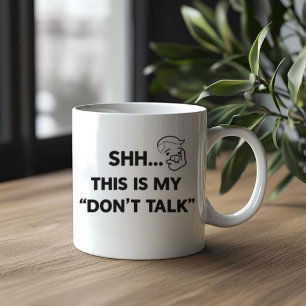 Taza De Café No hables - Funny Introvert café Mug