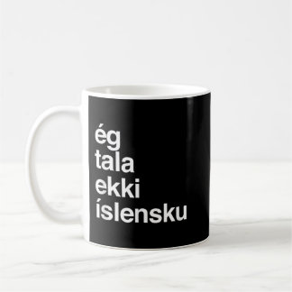 Taza De Café No hablo islandés
