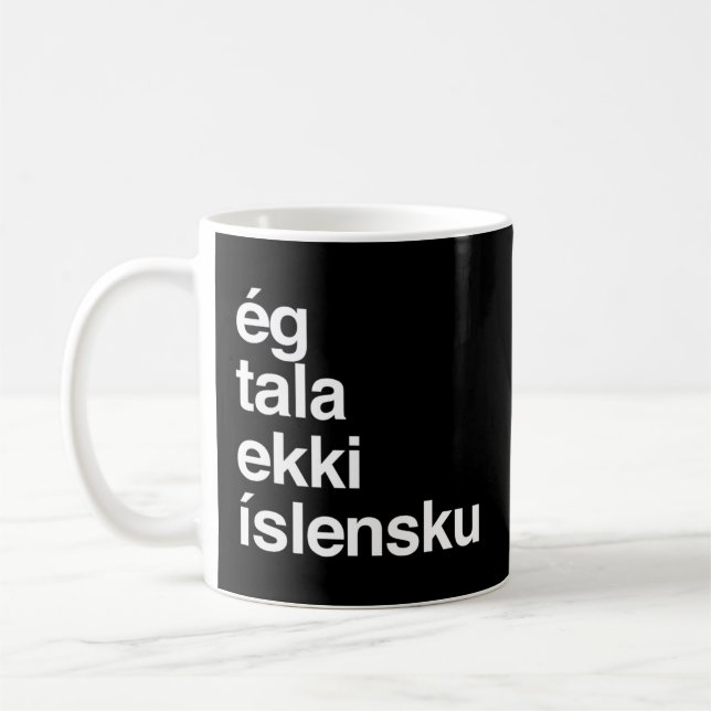 Taza De Café No Hablo Islandia (Izquierda)