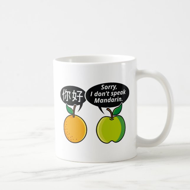 Taza De Café No hablo mandarín (Derecha)