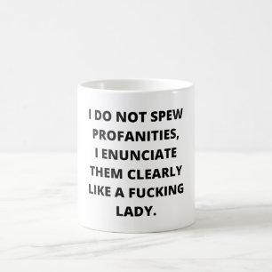 Taza De Café No Hablo Profanías, Las Abordé, Graciosa