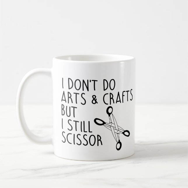 Taza De Café No hago arte y artesanías pero sí ciencia (Izquierda)